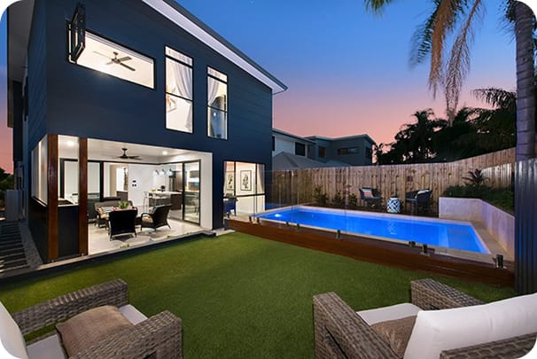 Swimming pool with compliant safety fencing and gate, inspected by Pitch Pool Inspections